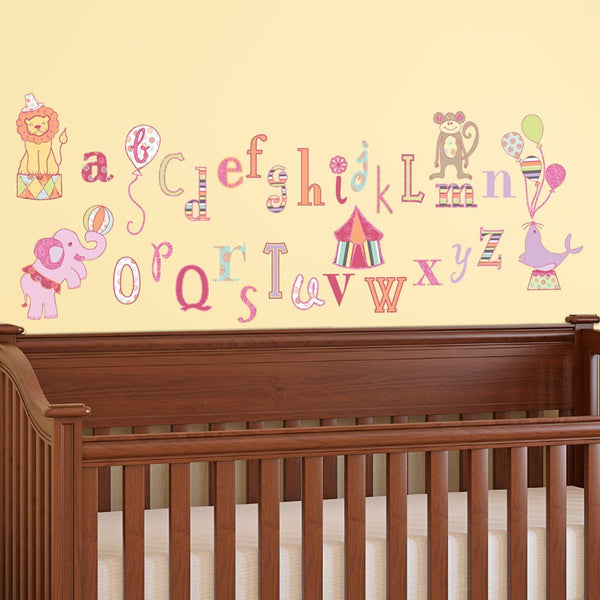 Circus Animal Alphabet Wall Decals