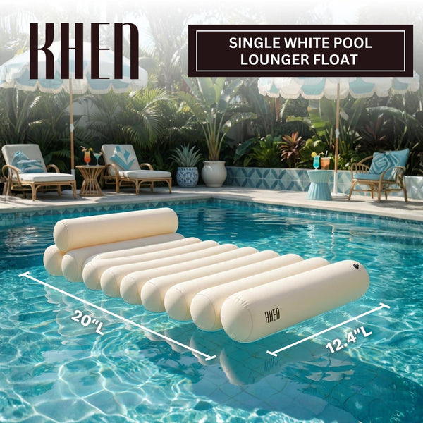 Bubble White Pool Lounger