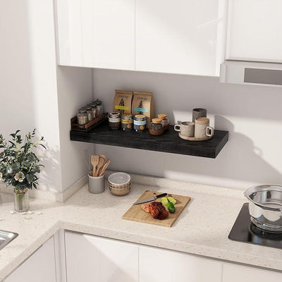 Fun Memories Black Floating Shelves 30