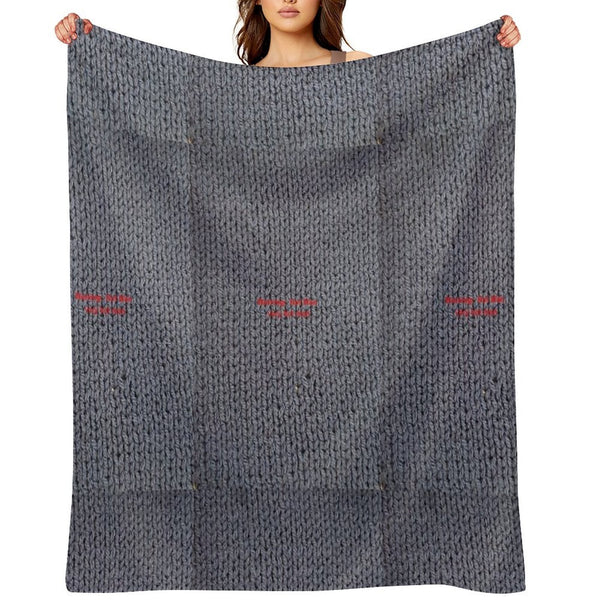 Warning  Hot Man Sustainable Throw Blanket