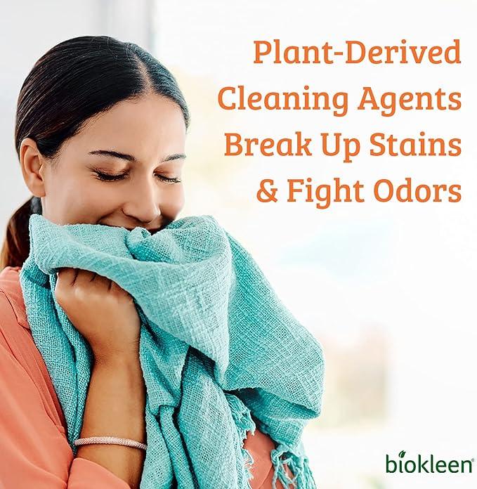 Biokleen Natural Laundry Detergent Liquid - 300 Loads- Eco Friendly Concentrated Plant Based Safe for Kids and Pets No Artificial Colors or Preservatives
