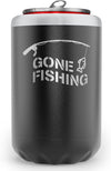 Fishing Beer Can Holder - Double Wall Vacuum Insulated Can Cooler, Powder Coated Stainless Steel 