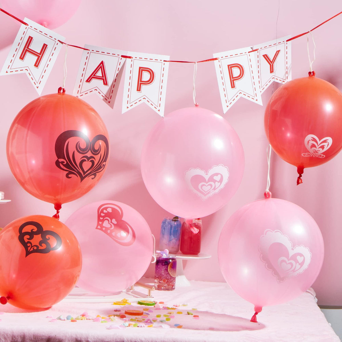 30 Valentines Cards with Punch Balloons, Classroom Exchange