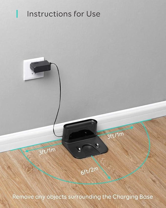 eufy Robot Vacuum 11S MAX, Super Thin, Powerful Suction, Quiet, Self-Charging Robotic Vacuum Cleaner, Cleans Hard Floors to Medium-Pile Carpets, Black