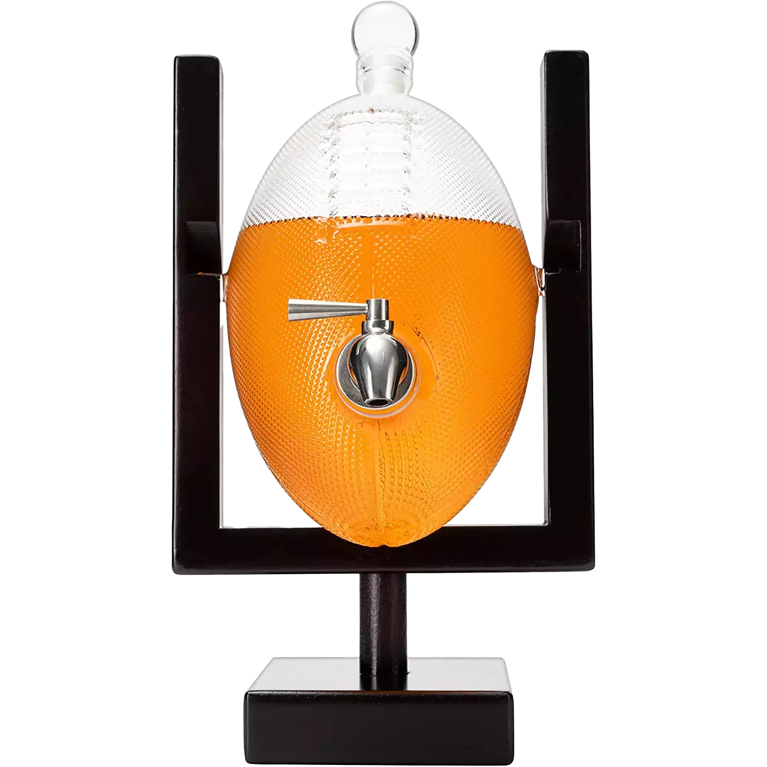 Football Decanter for Whiskey, Wine, Water & Other Liquids - Spigot Faucet - 1400ml Fantasy & Monday Night Football Decorations Decor Liquor Dispenser Gifts for Men Dad, Decanters for Alcohol