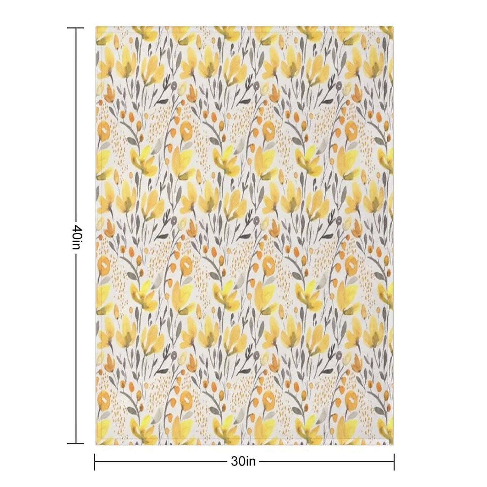 Yellow Field Throw Blanket