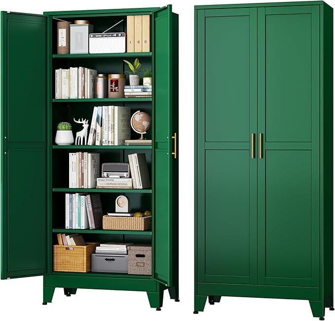 Green Metal Storage Cabinet,75