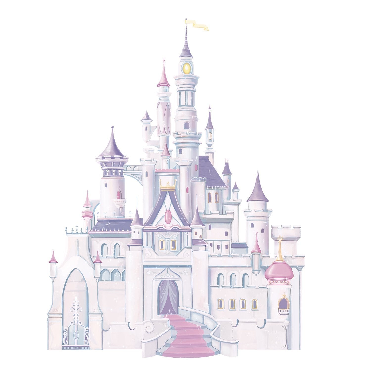 Disney Princess Castle with Glitter