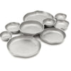 Cluster Decorative Bowls, Bright Silver Brass - Decoration