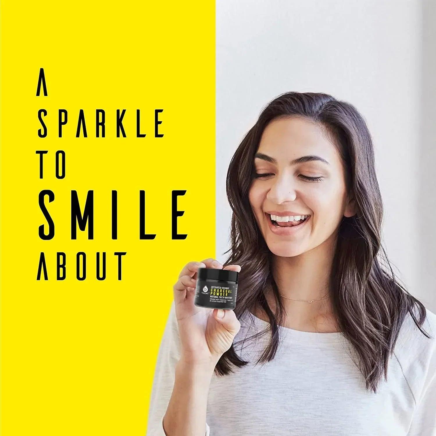 Activated Coconut Charcoal Powder Natural Teeth Whitener - Gifts for You 'n Me