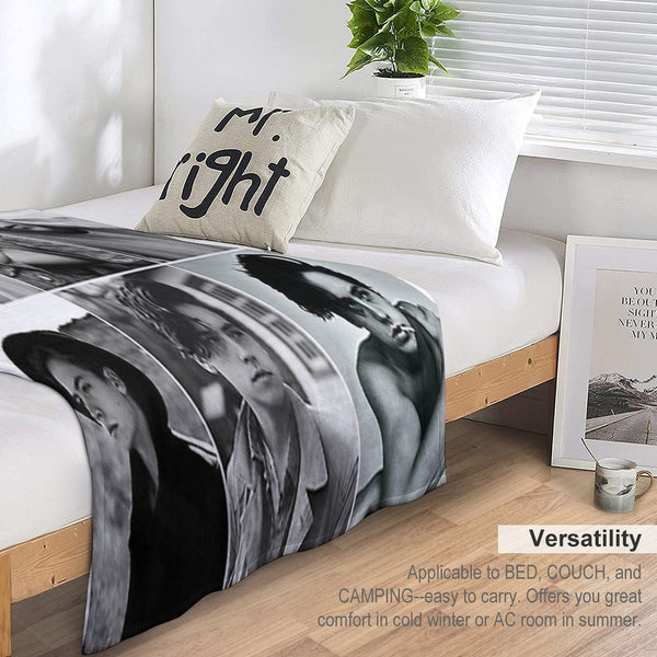 Cole Sprouse Black And White Poster Anti-pilling Throw Blanket