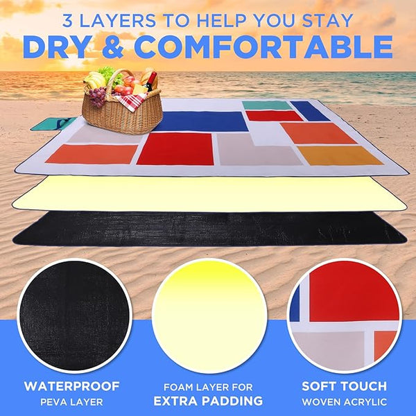 scuddles Extra Large Picnic Blanket – 79
