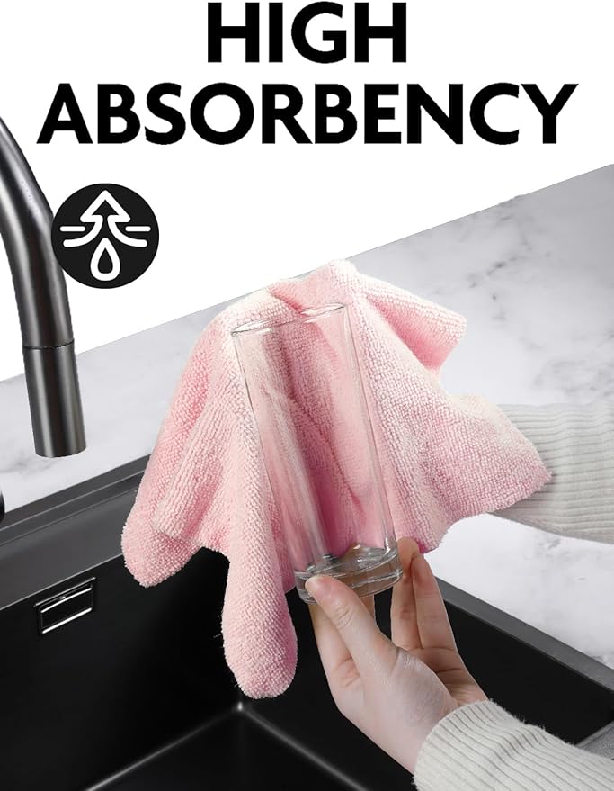 Fantasticlean Microfiber Cleaning Cloth Roll -75 Pack, Tear Away Microfiber Towels, 12