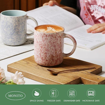 17 OZ Coffee Mugs Set of 6, Modern Mugs Set with handle for Tea/Latte/Cappuccino/Milk/Cocoa.