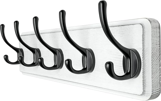Dseap Coat Rack Wall: Patented, Heavy-duty, 17.4
