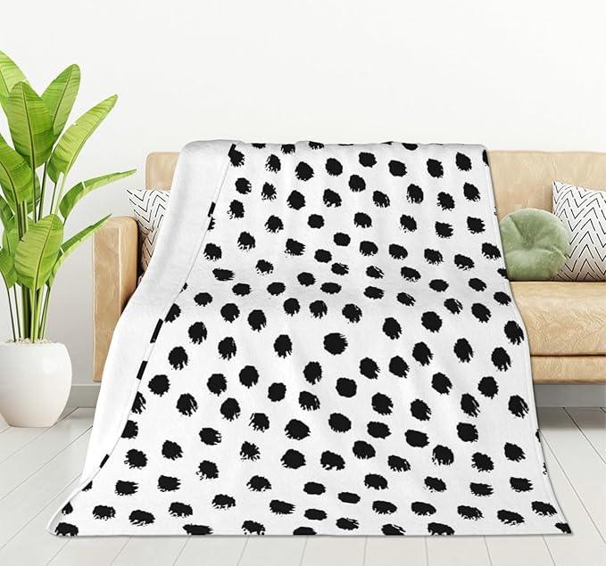 HGOD DESIGNS Polka DotsBlanket, Super Soft Brush Strokes Dots Throw Blanket 40