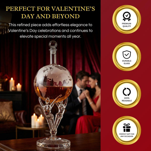 Love Crystal Decanter, For Wine & Whiskey The Wine Savant - 12