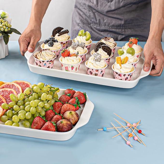 Dizada Large Serving Platter with Handles, 16
