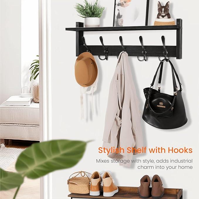 Homode Coat Rack with Shelf, 24