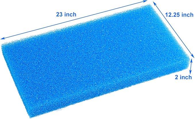 AQUANEAT Aquarium Filter Sponge Open Cell Foam Sheet Bio Sponge Filter Media Pad HMF Fish Tank Sump Divider (23
