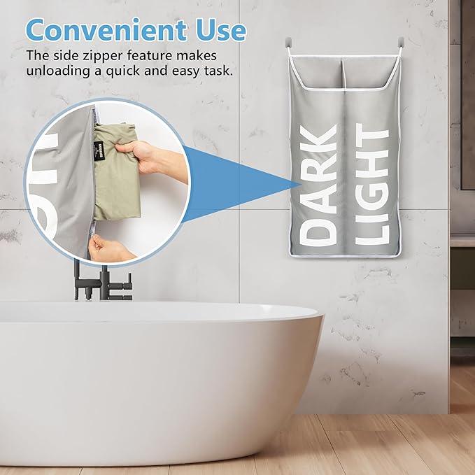 Hanging Laundry Hamper Bag XL 40x22