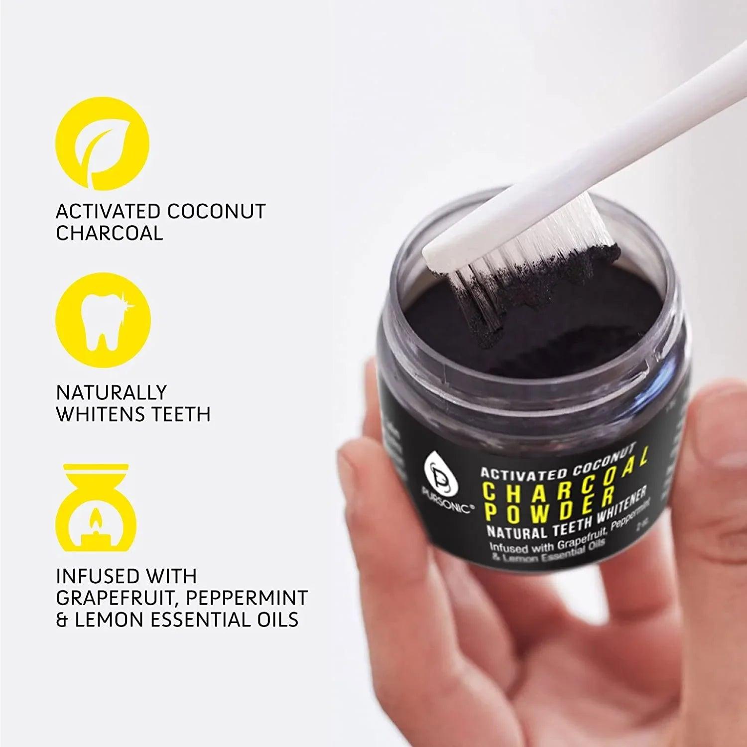Activated Coconut Charcoal Powder Natural Teeth Whitener - Gifts for You 'n Me