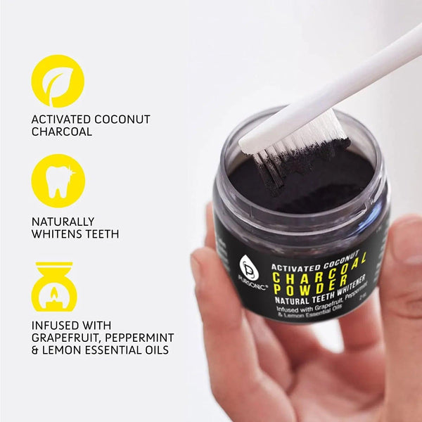 Activated Coconut Charcoal Powder Natural Teeth Whitener - Gifts for You 'n Me