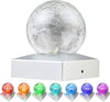 4x4 Solar Post Cap Lights Deck Fence Outdoor Railing Lights Decorative Solar Powered Gazing Ball Caps LED Lamp for Garden, Patio, Pathway