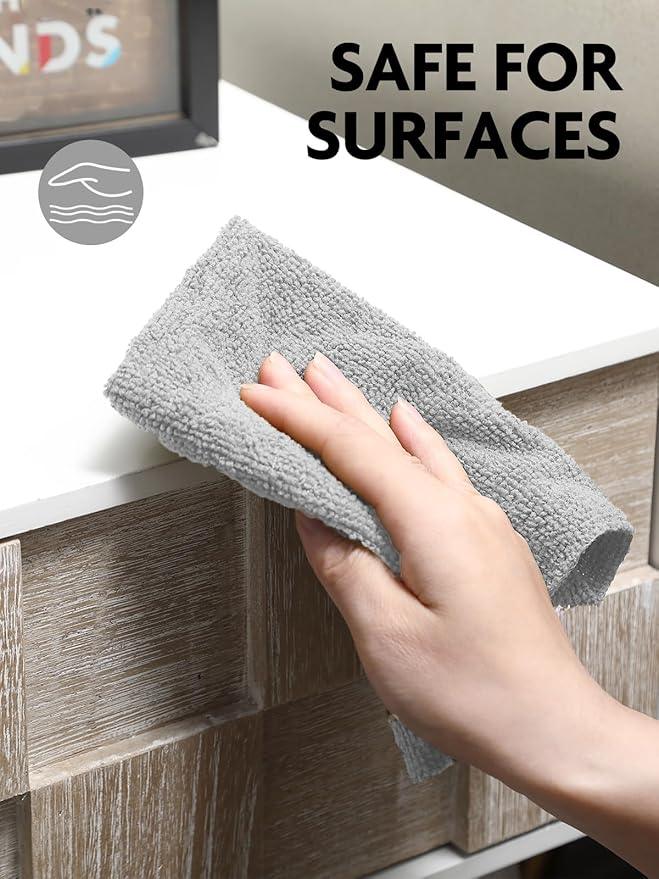 Fantasticlean Microfiber Cleaning Cloth Roll -150 Sheets, Tear Away Microfiber Towels, 12