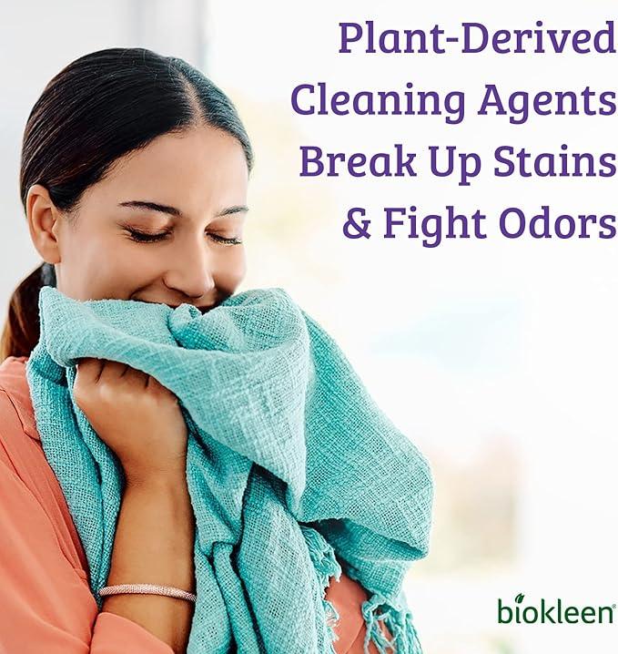 Biokleen Natural Laundry Detergent - 300 HE Loads - Liquid, Eco-Friendly, Plant-Based, No Artificial Fragrance, Colors or Preservatives, Lavender Lily, 150 Fl Oz