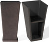 LA JOLIE MUSE 30 inch Tall Planters Set of 2, Indoor/Outdoor Rectangular Large V Shaped Taper Planters for Front Door