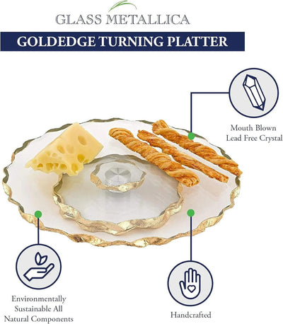 Goldedge Hand Decorated Gold Leaf Chiseled Edge 13