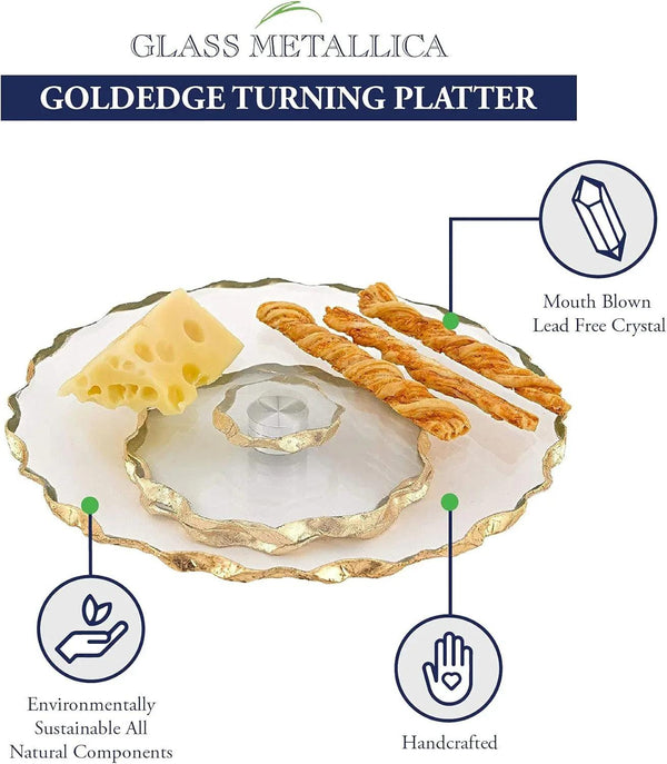 Goldedge Hand Decorated Gold Leaf Chiseled Edge 13