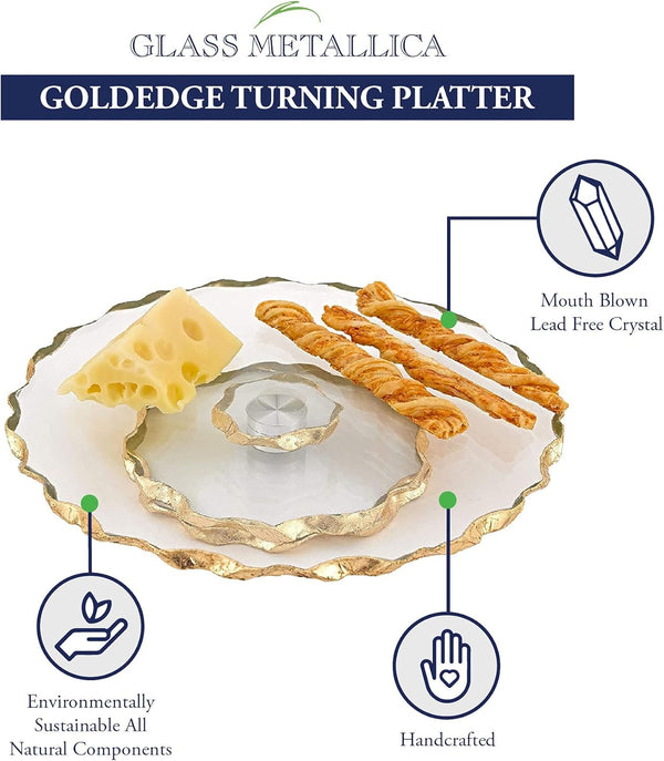 Goldedge Hand Decorated Gold Leaf Chiseled Edge 13