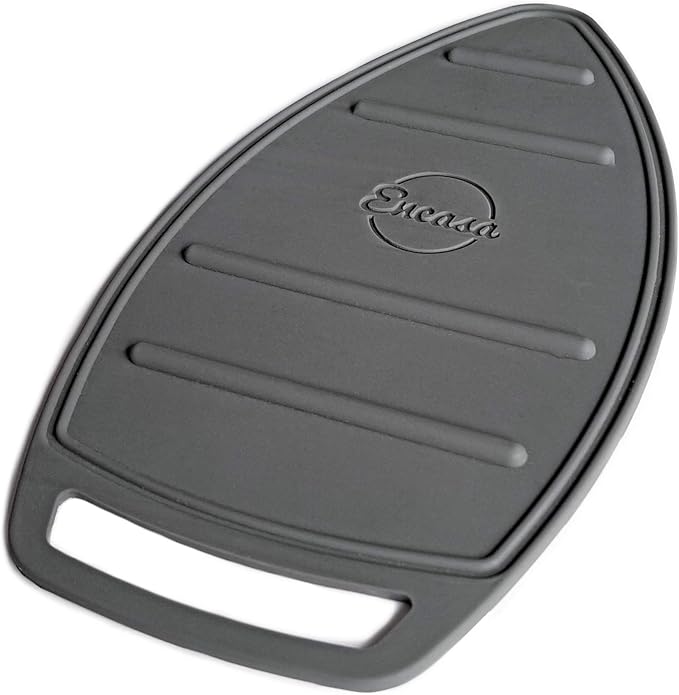 Encasa XO Silicon Mat for Hot Iron Rest - Heat Resistant, Anti - Slip, Thicker Pad for Protecting Your Table During Ironing, Non-Burning, Machine Washable, Durable - Grey