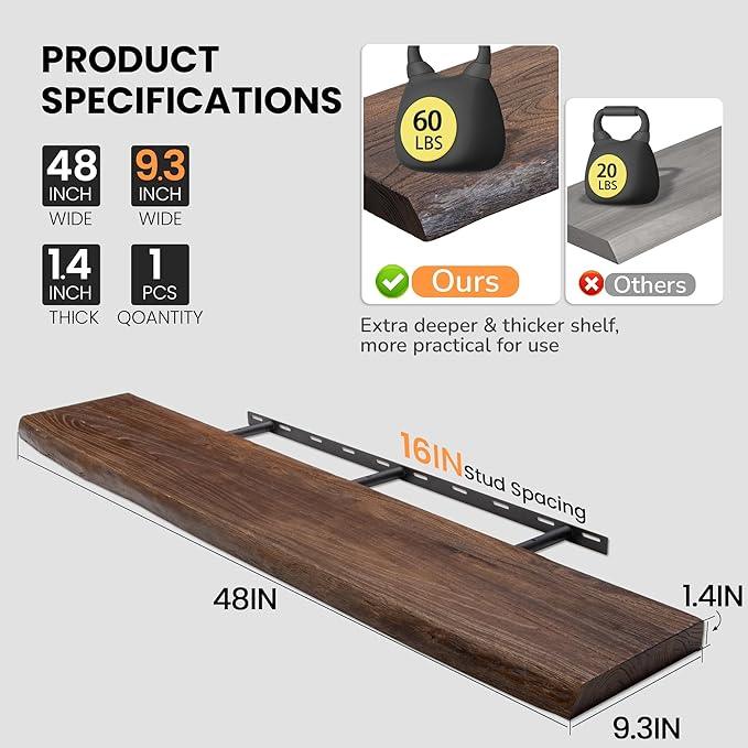 Floating Shelves for Wall, 48