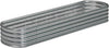 12x2x1.3 Oval Galvanized Raised Garden Bed,Outdoor Planter Box Metal Patio Kit Planting Bed for Vegetables Flowers and Succulents