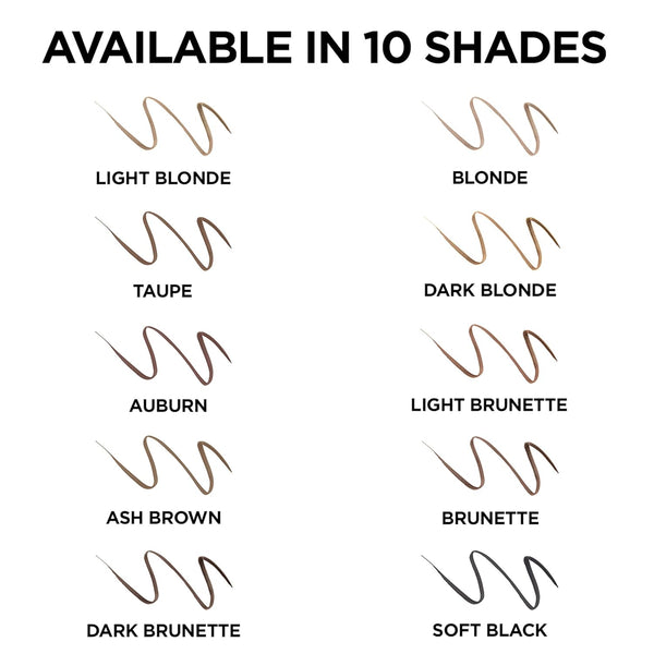 2-PACK L'Oreal Paris Makeup Brow Definer Waterproof Eyebrow Pencil, Ultra-Fine Mechanical Pencil, Draws Tiny Brow Hairs and Fills in Sparse Areas and Gaps, , 0.003 Ounce