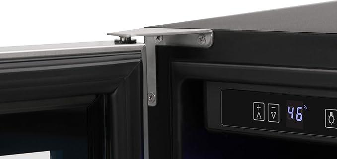 THOR Kitchen Freestanding/Under-Counter 24-Inch Dual Zone Wine Cooler in Stainless Steel - Model TWC2402