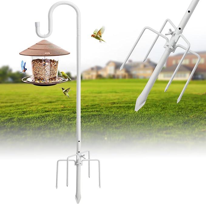Hummingbird Feeder Pole for Outdoors - Heavy Duty Bird Feeder Stand with Adjustable Stake,62