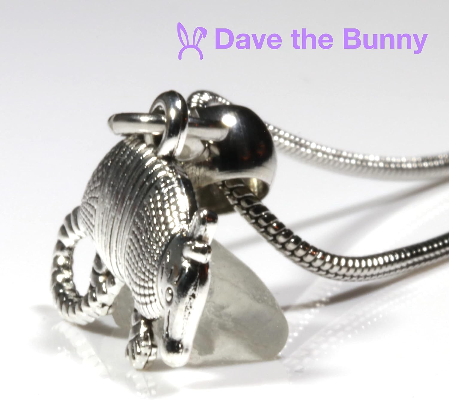 Armadillo Necklace - Armadillo Gifts and Souvenirs as Great Armadillo Jewelry Stainless Steel Snake Chain or Armadillo Ornament for the Armadillo Elite and Armadio Portatile as Mighty the Armadillo