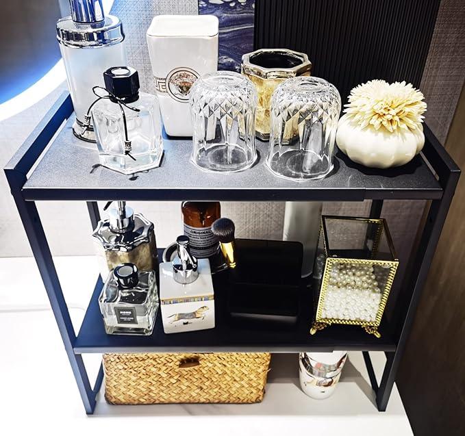 2 Tier Expandable Cabinet Shelf Organizer 14.5-25