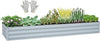 Planter Raised Beds Raised Garden Bed for Gardening Garden Boxes Outdoor Metal Raised Garden Beds, 8x2x1 FT Galvanized Grey