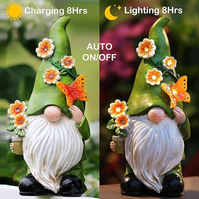 Garden Gnomes Statue Outdoor Decor,10.5