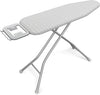 Yaheetech Foldable Ironing Board, Heavy Duty Iron Board with 9 Adjustable Heights, 4 Layer Cover and Safety Iron Rest, 52X14 Compact and Space Save Iron Board for Home Laundry Room Use, Gray&White