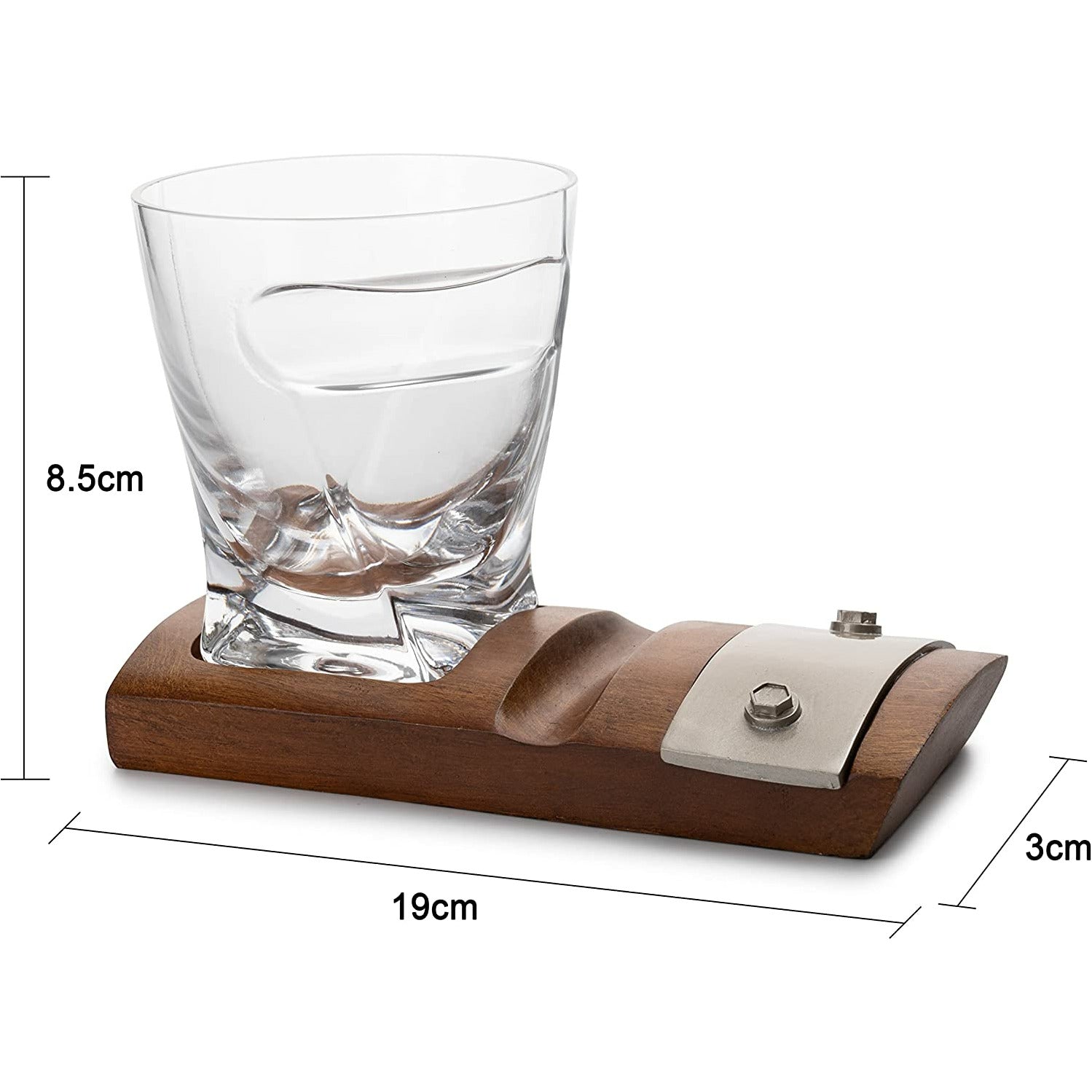 Cigar Glass Coaster With A Whiskey Cigar Glasses Slot To Hold Cigar Whiskey Glass Gi