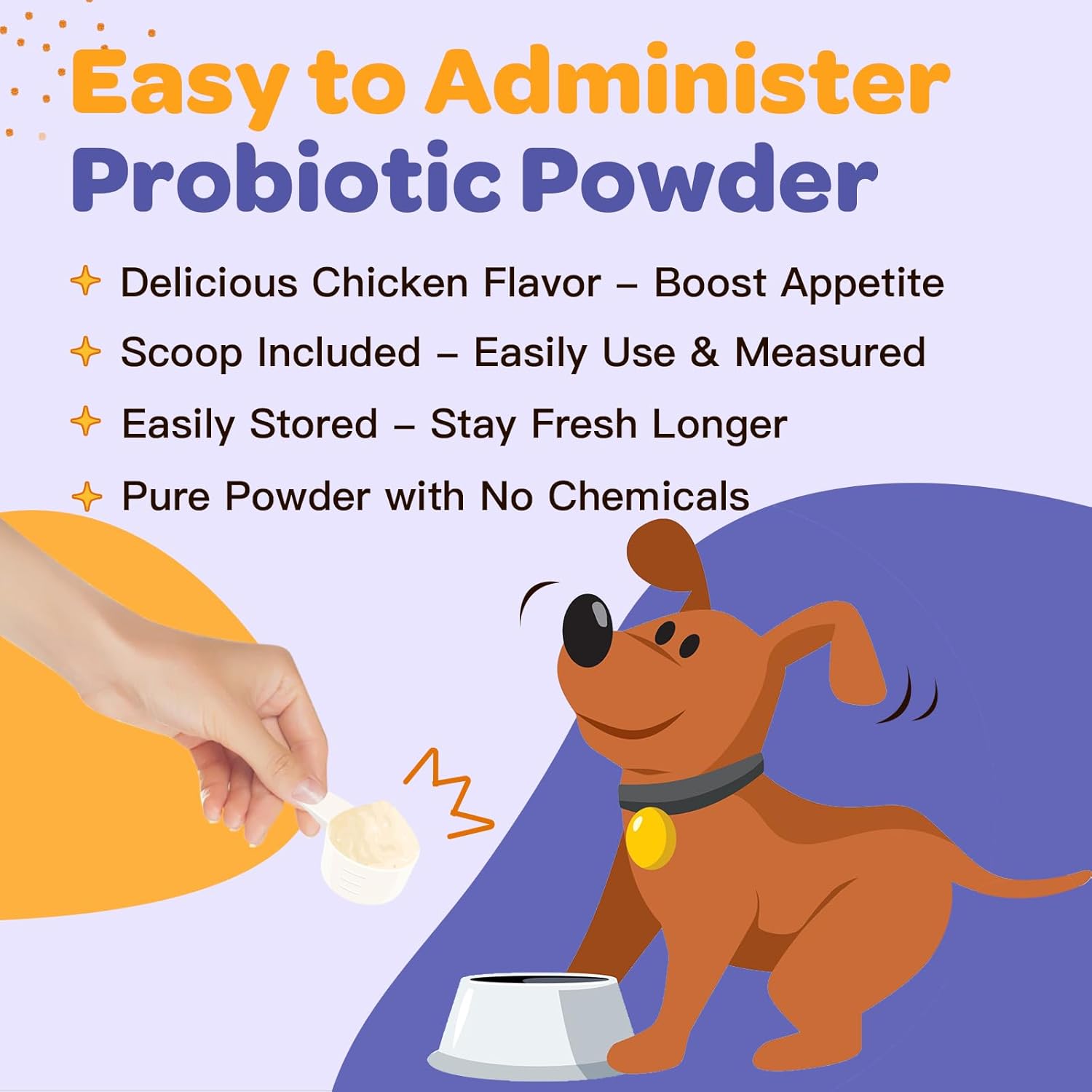 Probiotics for Dogs & Cats with Prebiotics, Digestive Enzymes, and Fiber Support Gut Health, Immunity, and Digestion