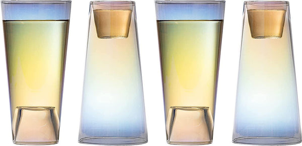 Shot in the Pint Glass, Take a Shot Funny Beer Glass/Mug 4-Set 7