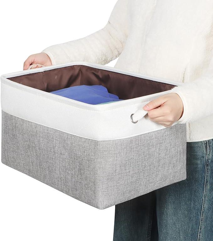Kntiwiwo Large Fabric Foldable Storage Bin 17