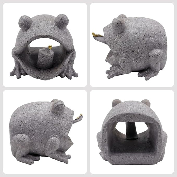 Frog Statues Gutter Downspout Extension Statues Garden Decoration,Animal Resin Statue Outdoor Decor,Downspout Diverter,Decorative Gutter Extension,3